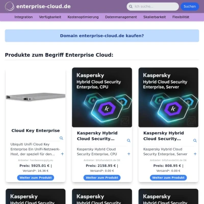 Screenshot enterprise-cloud.de