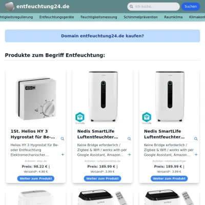 Screenshot entfeuchtung24.de