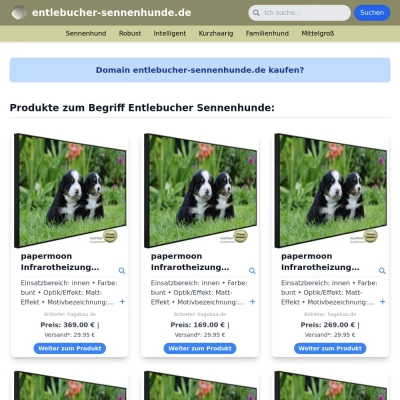 Screenshot entlebucher-sennenhunde.de