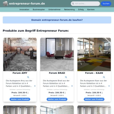 Screenshot entrepreneur-forum.de