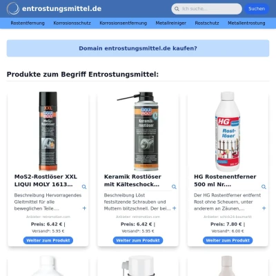 Screenshot entrostungsmittel.de