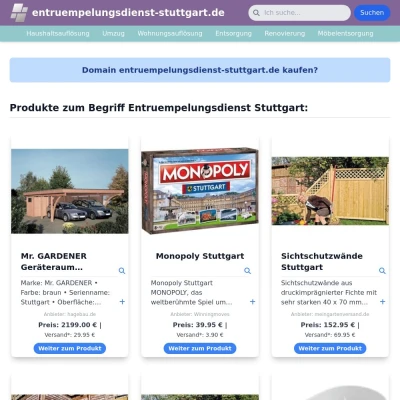 Screenshot entruempelungsdienst-stuttgart.de