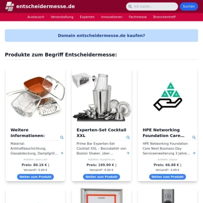 Screenshot entscheidermesse.de