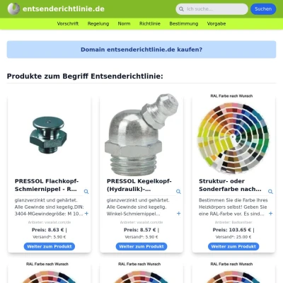 Screenshot entsenderichtlinie.de