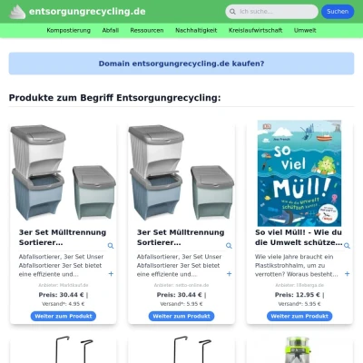 Screenshot entsorgungrecycling.de