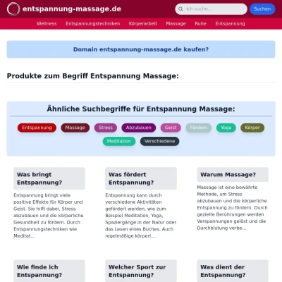 Screenshot entspannung-massage.de