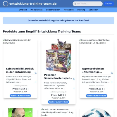 Screenshot entwicklung-training-team.de