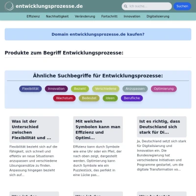 Screenshot entwicklungsprozesse.de