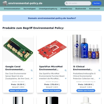 Screenshot environmental-policy.de