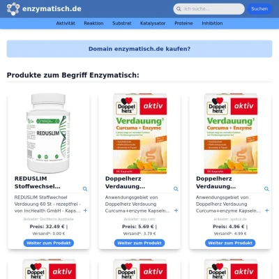 Screenshot enzymatisch.de