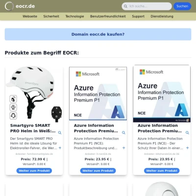 Screenshot eocr.de