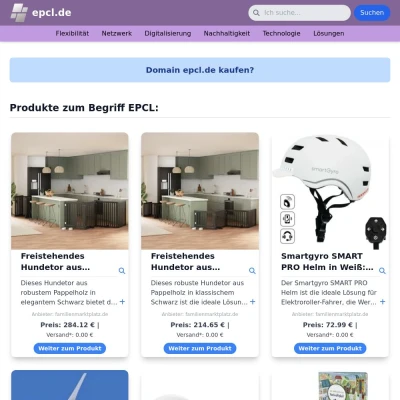 Screenshot epcl.de