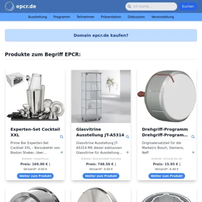 Screenshot epcr.de