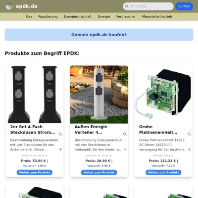 Screenshot epdk.de