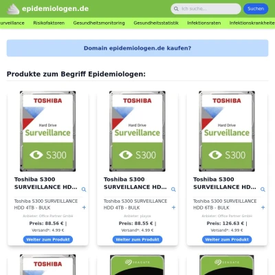 Screenshot epidemiologen.de