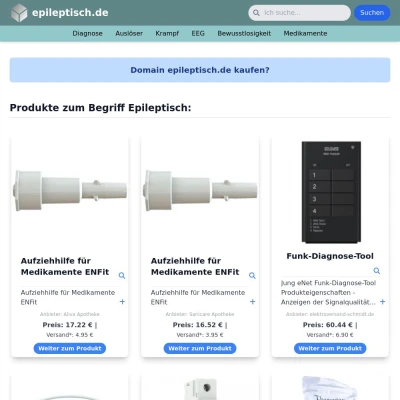 Screenshot epileptisch.de