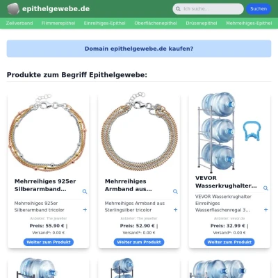 Screenshot epithelgewebe.de