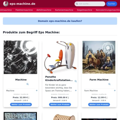 Screenshot eps-machine.de