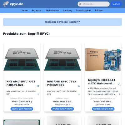 Screenshot epyc.de