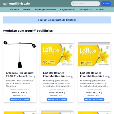Screenshot equilibrist.de