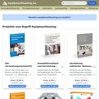 Screenshot equipmentleasing.eu