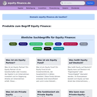 Screenshot equity-finance.de