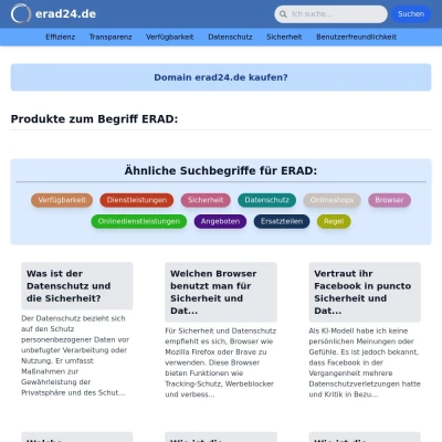 Screenshot erad24.de