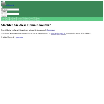 Screenshot erbkaiser.de