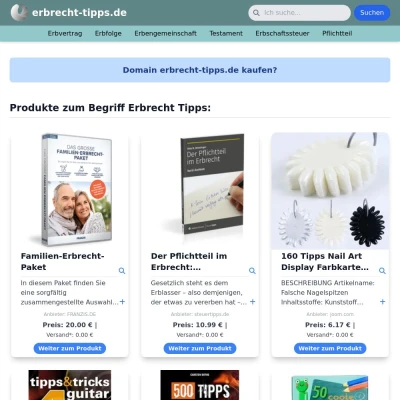Screenshot erbrecht-tipps.de
