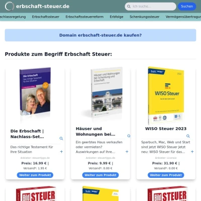 Screenshot erbschaft-steuer.de