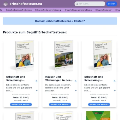 Screenshot erbschaftssteuer.eu