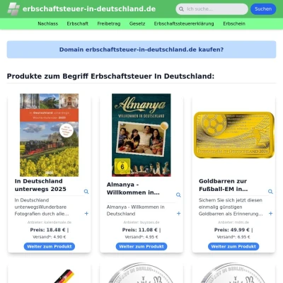 Screenshot erbschaftsteuer-in-deutschland.de