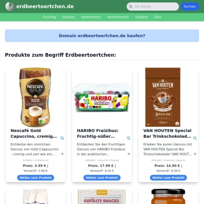 Screenshot erdbeertoertchen.de