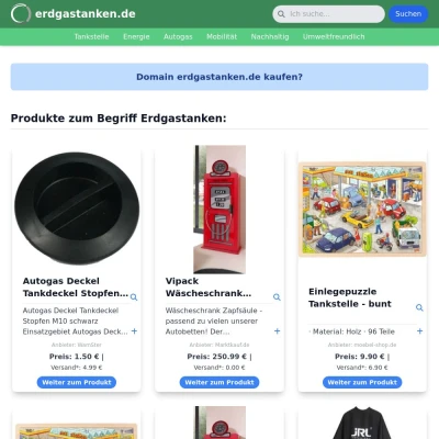 Screenshot erdgastanken.de