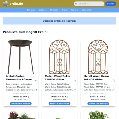 Screenshot erdin.de