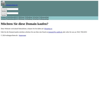 Screenshot erdungsschiene.de