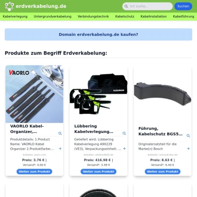 Screenshot erdverkabelung.de