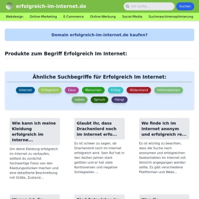 Screenshot erfolgreich-im-internet.de