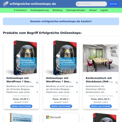 Screenshot erfolgreiche-onlineshops.de