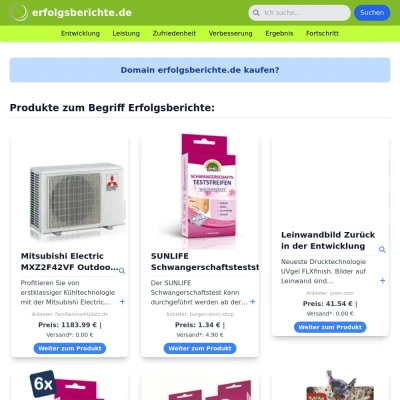 Screenshot erfolgsberichte.de