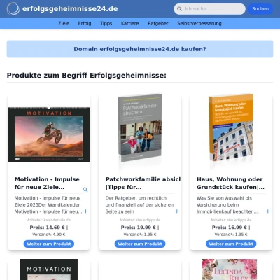 Screenshot erfolgsgeheimnisse24.de