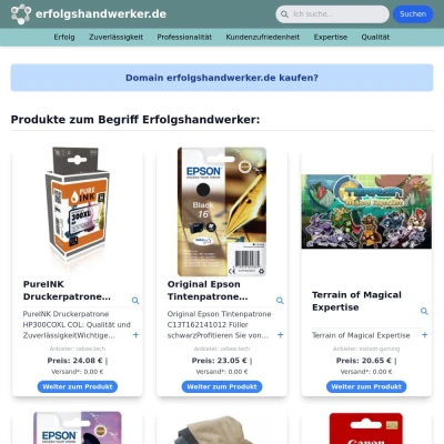 Screenshot erfolgshandwerker.de