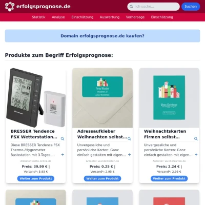 Screenshot erfolgsprognose.de