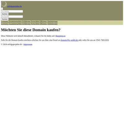 Screenshot erfolgsprojekte.de