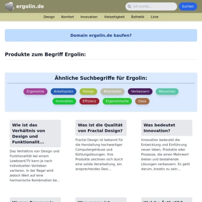 Screenshot ergolin.de