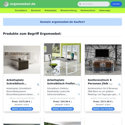 Screenshot ergomoebel.de