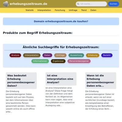 Screenshot erhebungszeitraum.de