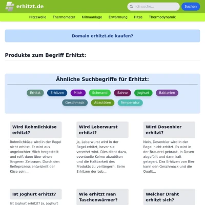 Screenshot erhitzt.de