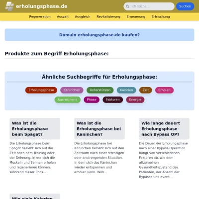 Screenshot erholungsphase.de