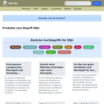 Screenshot erji.de